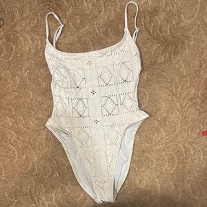 Elegant White Lace One Piece